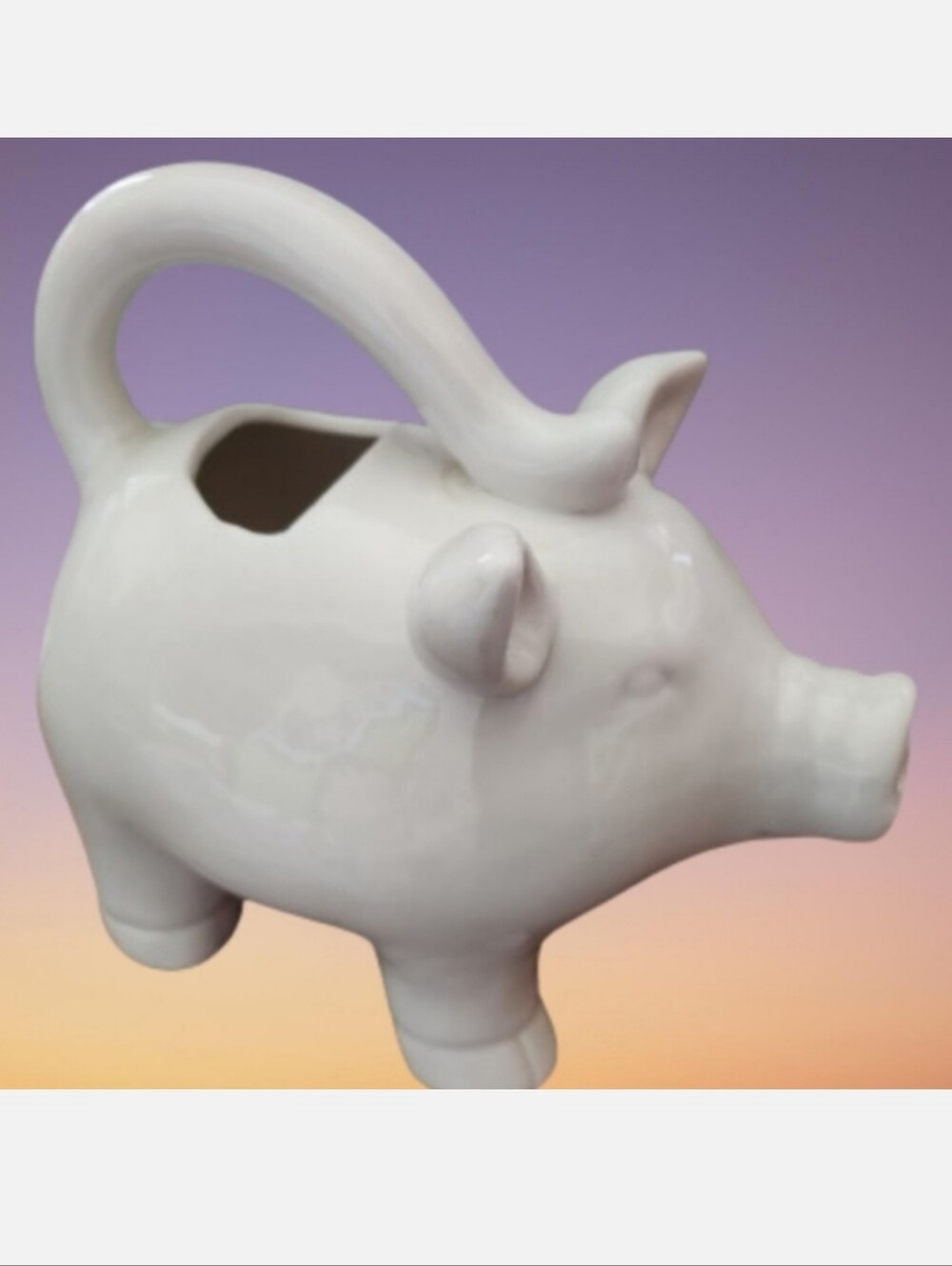Ceramic Pig Watering Can